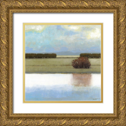 Crystal Bay I Gold Ornate Wood Framed Art Print with Double Matting by Wyatt Jr., Norman