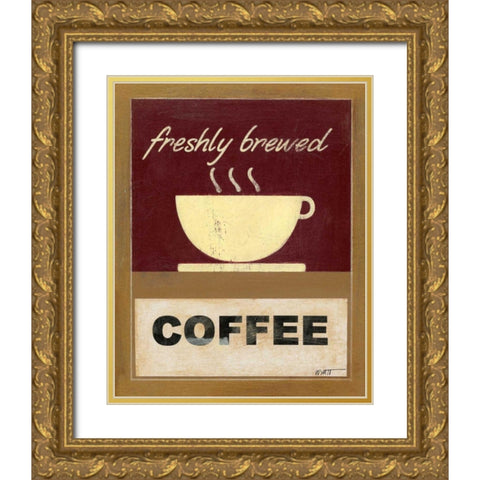 Hot Coffee I Gold Ornate Wood Framed Art Print with Double Matting by Wyatt Jr., Norman