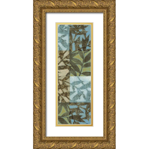 Swaying Fronds Panel I Gold Ornate Wood Framed Art Print with Double Matting by Wyatt Jr., Norman