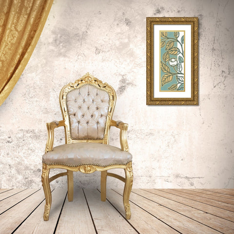 Flourish I Gold Ornate Wood Framed Art Print with Double Matting by Wyatt Jr., Norman