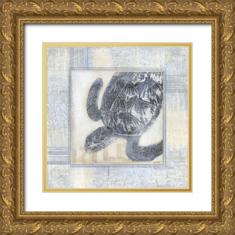 Driftwood Memories III Gold Ornate Wood Framed Art Print with Double Matting by Wyatt Jr., Norman
