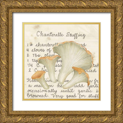 Chanterelle Gold Ornate Wood Framed Art Print with Double Matting by Pallan, Nancy S.
