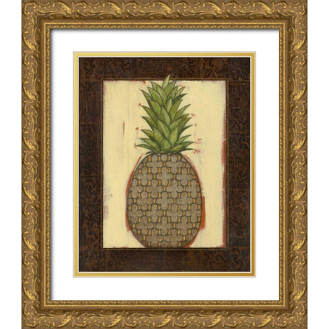 Metallic Quadrofoil I Gold Ornate Wood Framed Art Print with Double Matting by Wyatt Jr., Norman