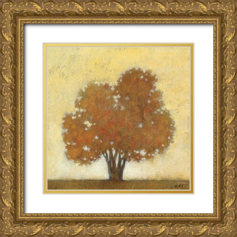 Autumn Morning Gold Ornate Wood Framed Art Print with Double Matting by Wyatt Jr., Norman