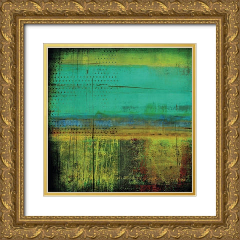 Corrugated II Gold Ornate Wood Framed Art Print with Double Matting by Mountain, Ricki