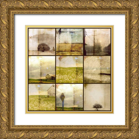The Underlayers of My Town Gold Ornate Wood Framed Art Print with Double Matting by Blixt, Ingrid