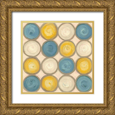 Mari I Gold Ornate Wood Framed Art Print with Double Matting by Deans, Karen