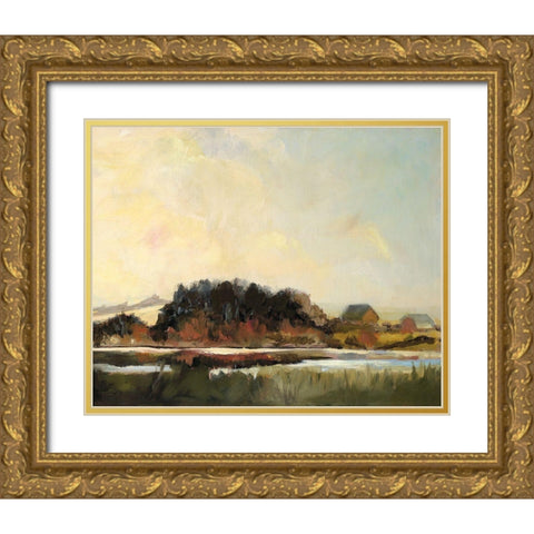 Flemish Winter IV Gold Ornate Wood Framed Art Print with Double Matting by Rutledge, Silvia
