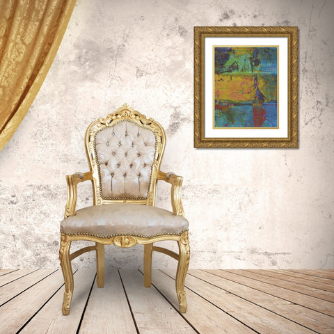 Golden Light II Gold Ornate Wood Framed Art Print with Double Matting by Mountain Ricki