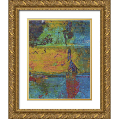 Golden Light II Gold Ornate Wood Framed Art Print with Double Matting by Mountain Ricki