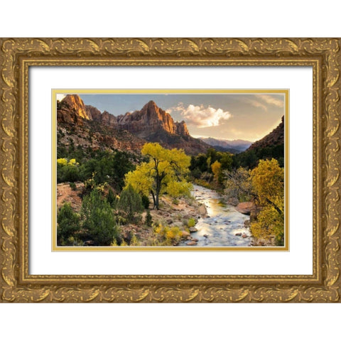 Brilliant View II Gold Ornate Wood Framed Art Print with Double Matting by Chester, Colby