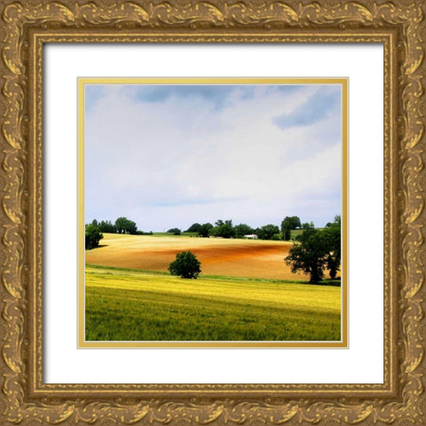 Larrissingle II Gold Ornate Wood Framed Art Print with Double Matting by Chester, Colby