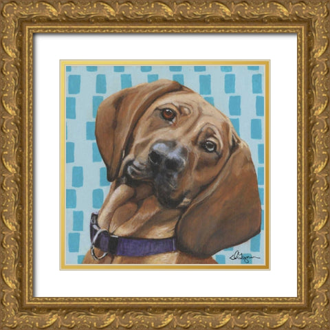 Dlynns Dogs - Dali Gold Ornate Wood Framed Art Print with Double Matting by Roll, Dlynn