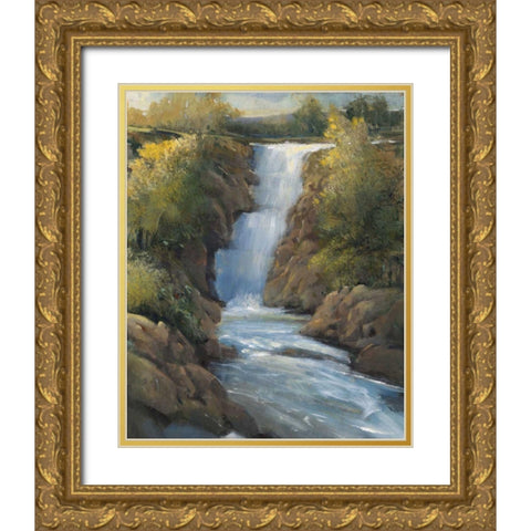 Snow Melt II Gold Ornate Wood Framed Art Print with Double Matting by OToole, Tim