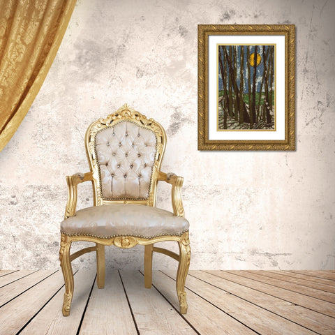 Longwood  Gold Ornate Wood Framed Art Print with Double Matting by Davis, Andrea