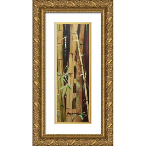 Bamboo Finale II Gold Ornate Wood Framed Art Print with Double Matting by Wilkins, Suzanne