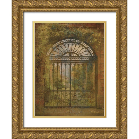 English Countryside V Gold Ornate Wood Framed Art Print with Double Matting by Lawrence, Terry Katherine