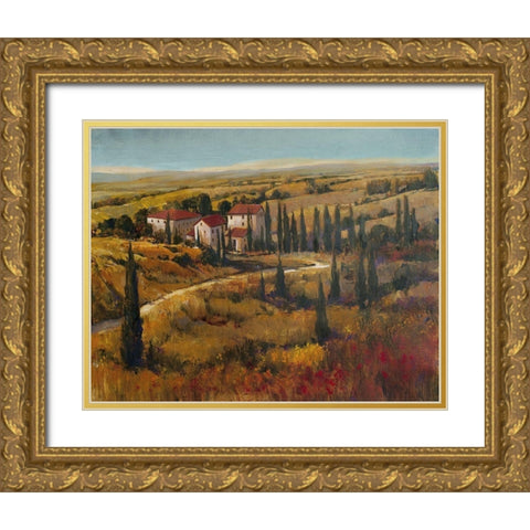 Tuscany II Gold Ornate Wood Framed Art Print with Double Matting by OToole, Tim