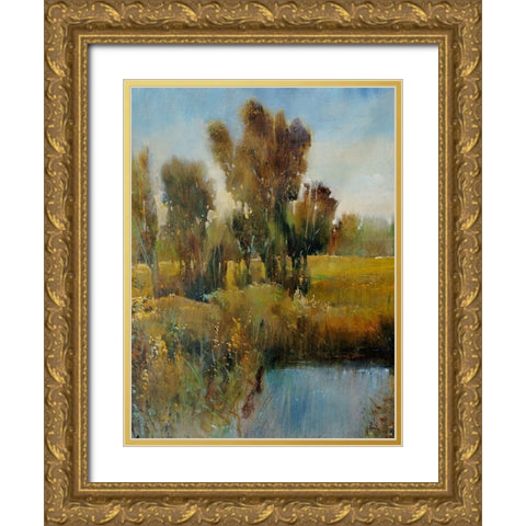 Sunkissed Field I Gold Ornate Wood Framed Art Print with Double Matting by OToole, Tim