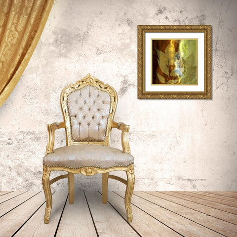 Lush Sunlight Gold Ornate Wood Framed Art Print with Double Matting by Butler, John