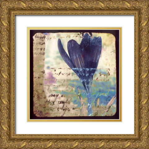 Blooming Purple I Gold Ornate Wood Framed Art Print with Double Matting by Open Journey