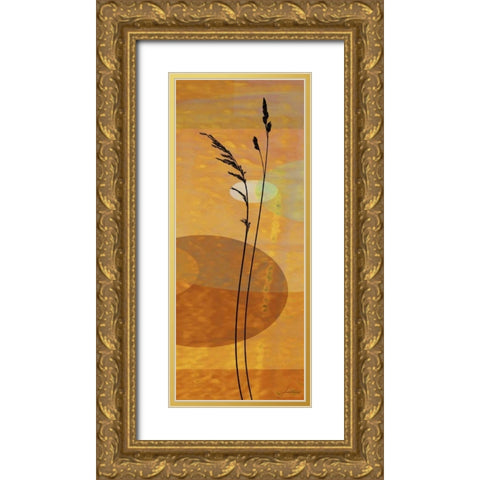 Sunset Duet I Gold Ornate Wood Framed Art Print with Double Matting by Burghardt, James