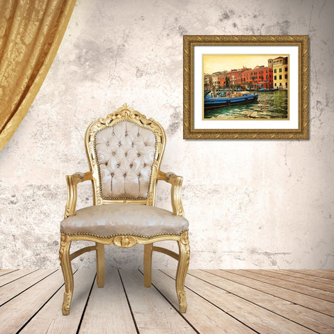 Venice in Light III Gold Ornate Wood Framed Art Print with Double Matting by Head, Danny