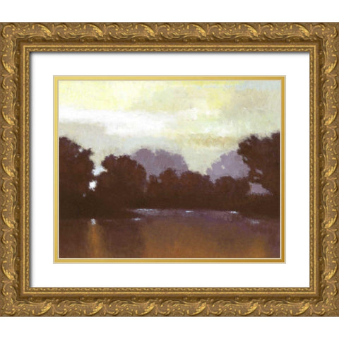 Golden Pond I Gold Ornate Wood Framed Art Print with Double Matting by Wyatt Jr., Norman
