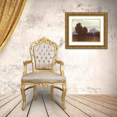 Golden Pond II Gold Ornate Wood Framed Art Print with Double Matting by Wyatt Jr., Norman