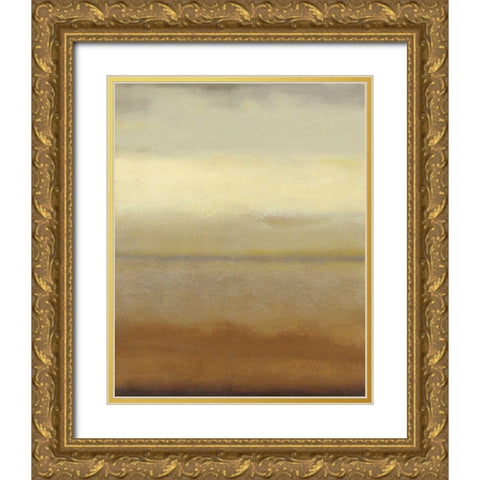 Sahara II Gold Ornate Wood Framed Art Print with Double Matting by Wyatt Jr., Norman