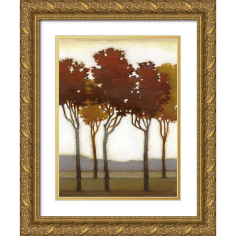 Arboreal Grove I Gold Ornate Wood Framed Art Print with Double Matting by Wyatt Jr., Norman