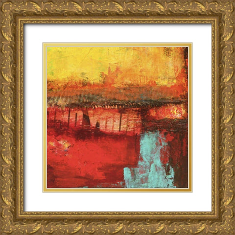 Inner Circle I Gold Ornate Wood Framed Art Print with Double Matting by Ashley, Erin