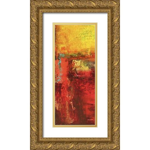 Inner Circle III Gold Ornate Wood Framed Art Print with Double Matting by Ashley, Erin