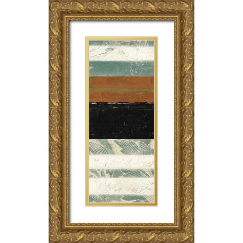 Acanthus Abstraction I Gold Ornate Wood Framed Art Print with Double Matting by Goldberger, Jennifer