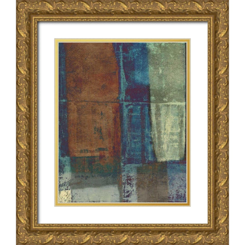 Jade Earth I Gold Ornate Wood Framed Art Print with Double Matting by Vision Studio