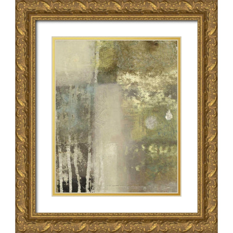 Onyx Forgets II Gold Ornate Wood Framed Art Print with Double Matting by Vision Studio