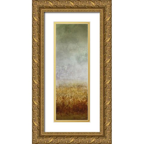 Lush Field I Gold Ornate Wood Framed Art Print with Double Matting by Butler, John