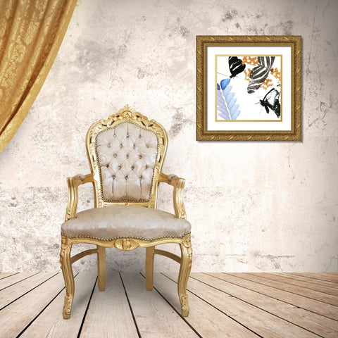 Butterfly Inflorescence II Gold Ornate Wood Framed Art Print with Double Matting by Project, A.