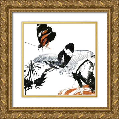 Butterfly Inflorescence III Gold Ornate Wood Framed Art Print with Double Matting by Project, A.