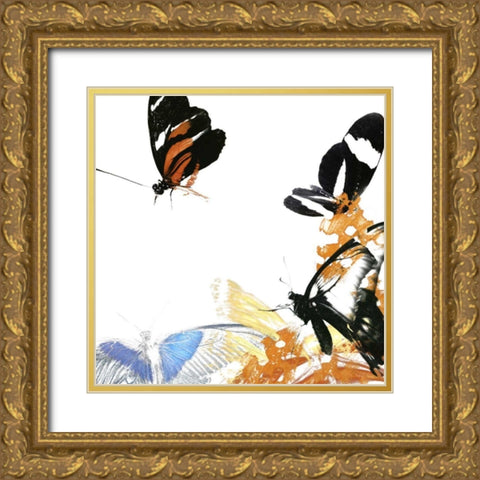 Butterfly Inflorescence IV Gold Ornate Wood Framed Art Print with Double Matting by Project, A.