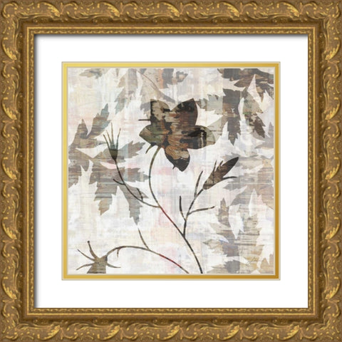 Wallflower V Gold Ornate Wood Framed Art Print with Double Matting by Burghardt, James