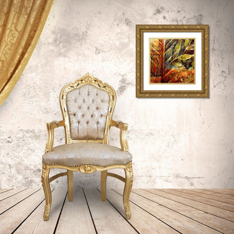 Fillmore II Gold Ornate Wood Framed Art Print with Double Matting by Harrington, Danielle