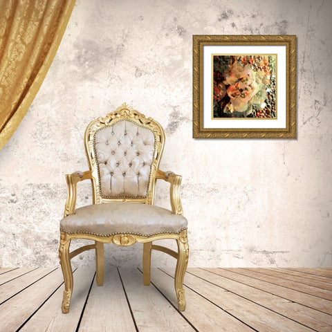 Eveline II Gold Ornate Wood Framed Art Print with Double Matting by Harrington, Danielle