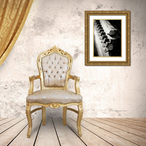 Lithography II Gold Ornate Wood Framed Art Print with Double Matting by Ling, Tang