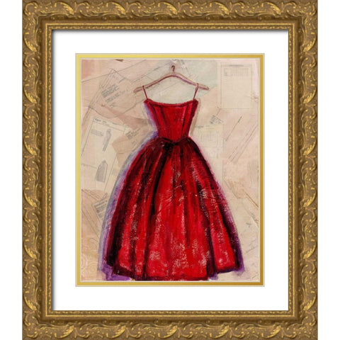 Fashion Designed II Gold Ornate Wood Framed Art Print with Double Matting by Copeman, Pamela