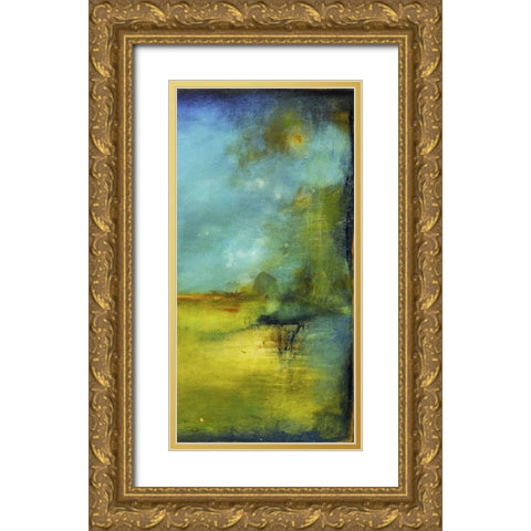 Midnight Jewel II Gold Ornate Wood Framed Art Print with Double Matting by Ashley, Erin
