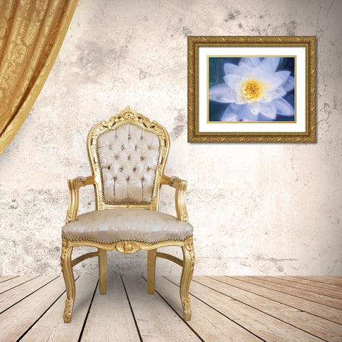 Painterly Flower III Gold Ornate Wood Framed Art Print with Double Matting by Henry, Lola