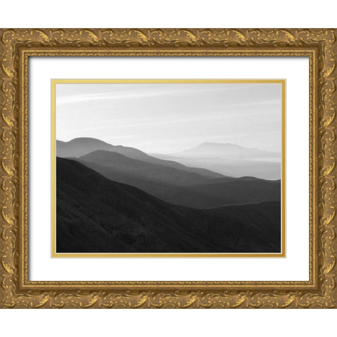 Mountains and Haze I Gold Ornate Wood Framed Art Print with Double Matting by Christensen, Jim