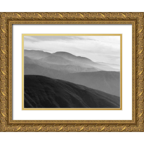 Mountains and Haze II Gold Ornate Wood Framed Art Print with Double Matting by Christensen, Jim