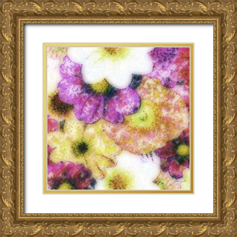 Floral Reef II Gold Ornate Wood Framed Art Print with Double Matting by Burghardt, James